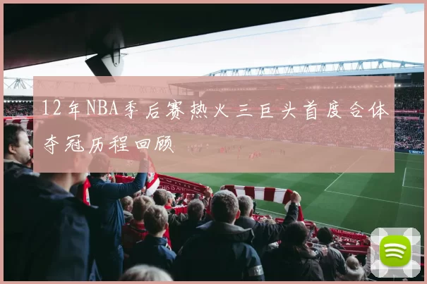 12年NBA季后赛热火三巨头首度合体夺冠历程回顾